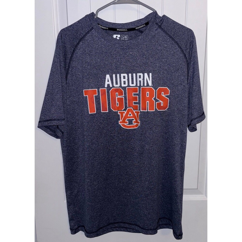 Russell Athletic Auburn Tigers Performance T-Shirt Men’s Large Gray Short Sleeve